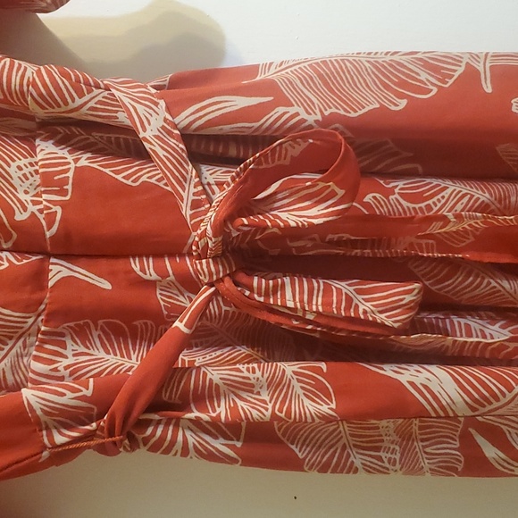 Sienna Sky Romper Red Orange Size Medium - Picture 5 of 12